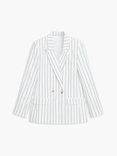 Pinstripe Single Breasted Blazer